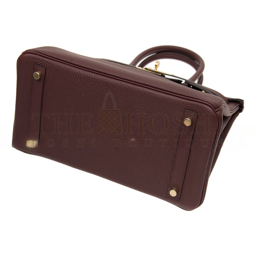 H**me5 BIRKIN 25 TOGO LEATHER SADDLE RED GOLD BUCKLE H028369CC0G (25*20*13cm) Master Quality